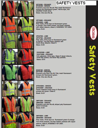 BOSS SAFETY VESTS